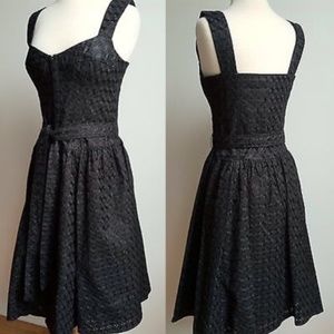 Nanette Lepore Quilted Black Dress w/Bustier Top
